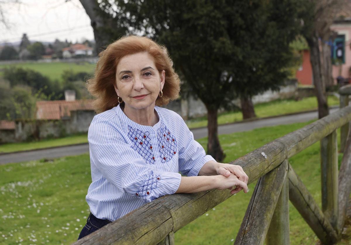 Ana Migoya Redondo, este lunes en Porceyo.