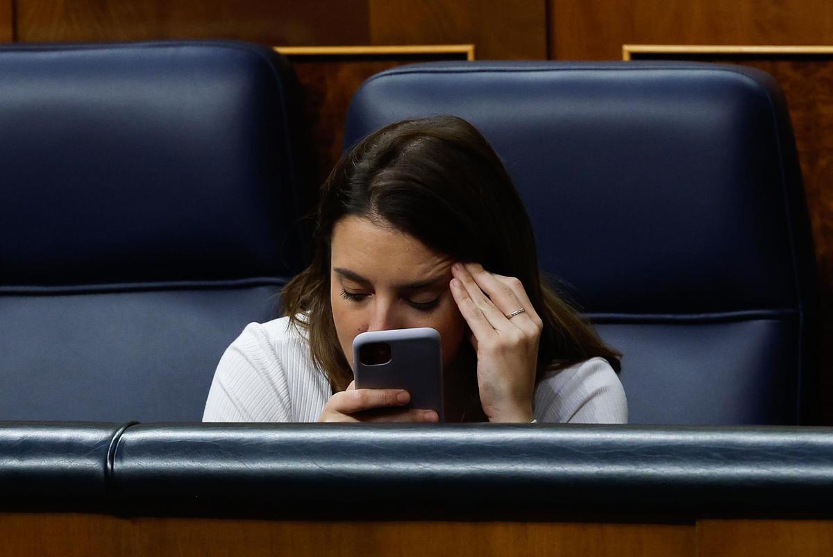 Irene Montero en el Congreso de los Diputados. 