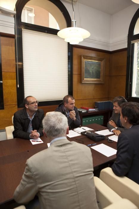 Reunión de Javier Fernández con los sindicatos mineros