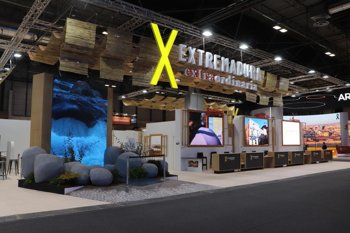Fachada del estand de Extremadura en Firur 2026.