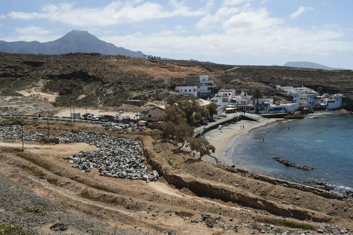 Panorámica del Puertito de Adeje, donde se proyecta la urbanización de lujo Cuna del Alma.