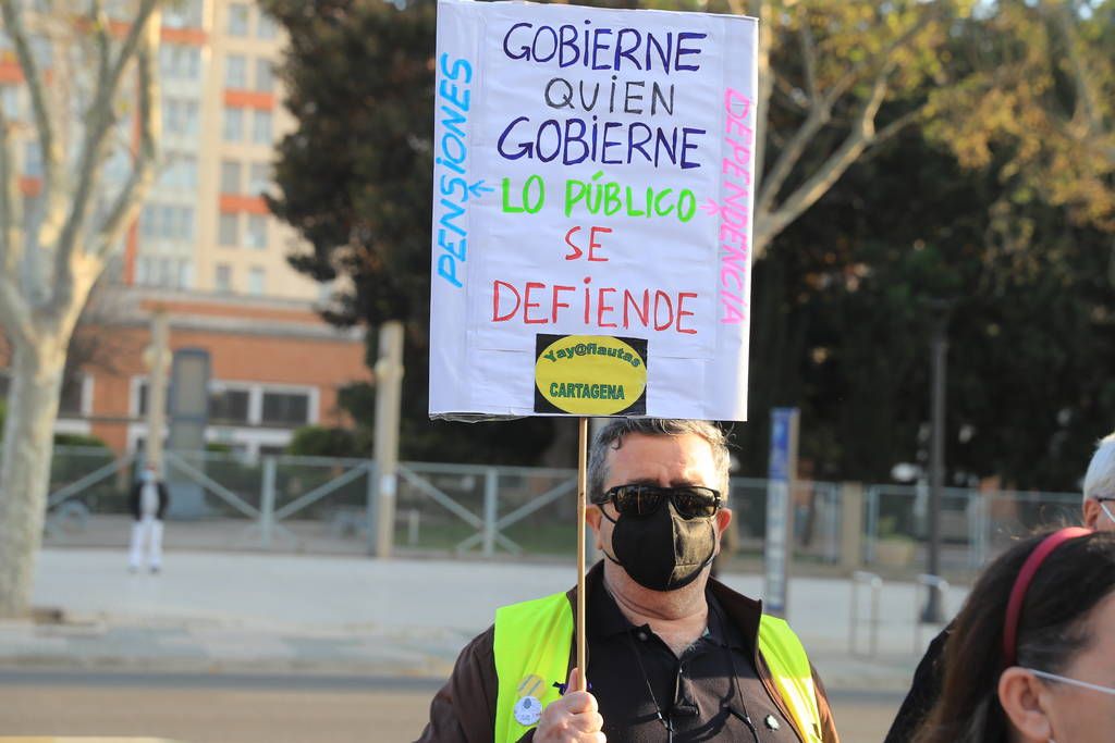 Protesta de la Marea Verde en Cartagena