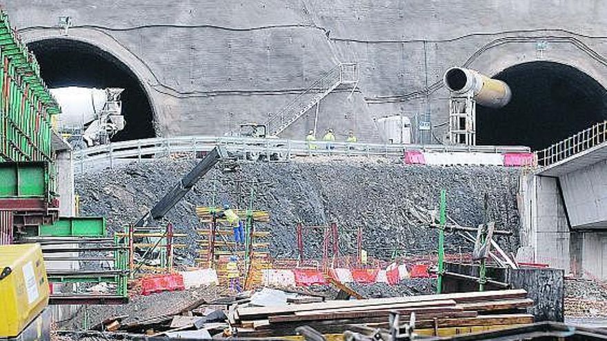 Las obras de la variante ferroviaria de Pajares.