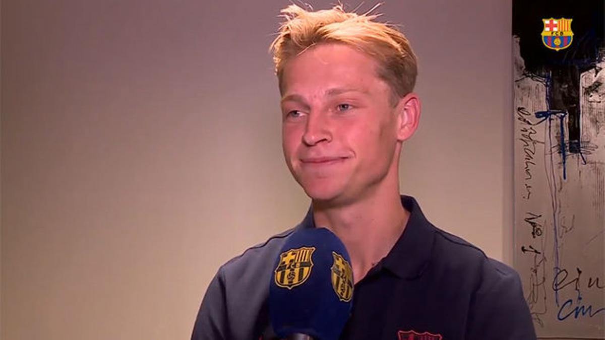 Las primeras palabras de De Jong en Barcelona