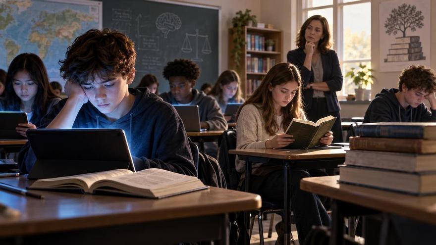 La caída de los alumnos asturianos en el informe PISA: una alarma encendida y la receta de lectura para revertir el abuso de pantallas y la IA