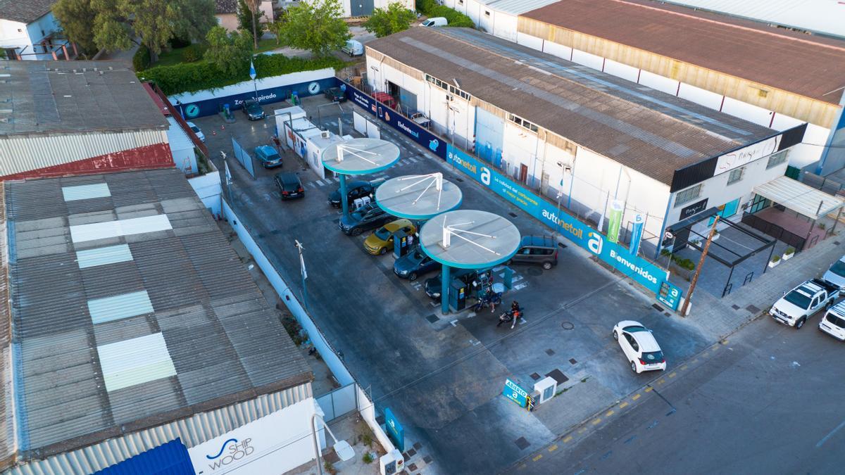 Centro de lavado Elefante Azul en la calle Poima de Palma. 