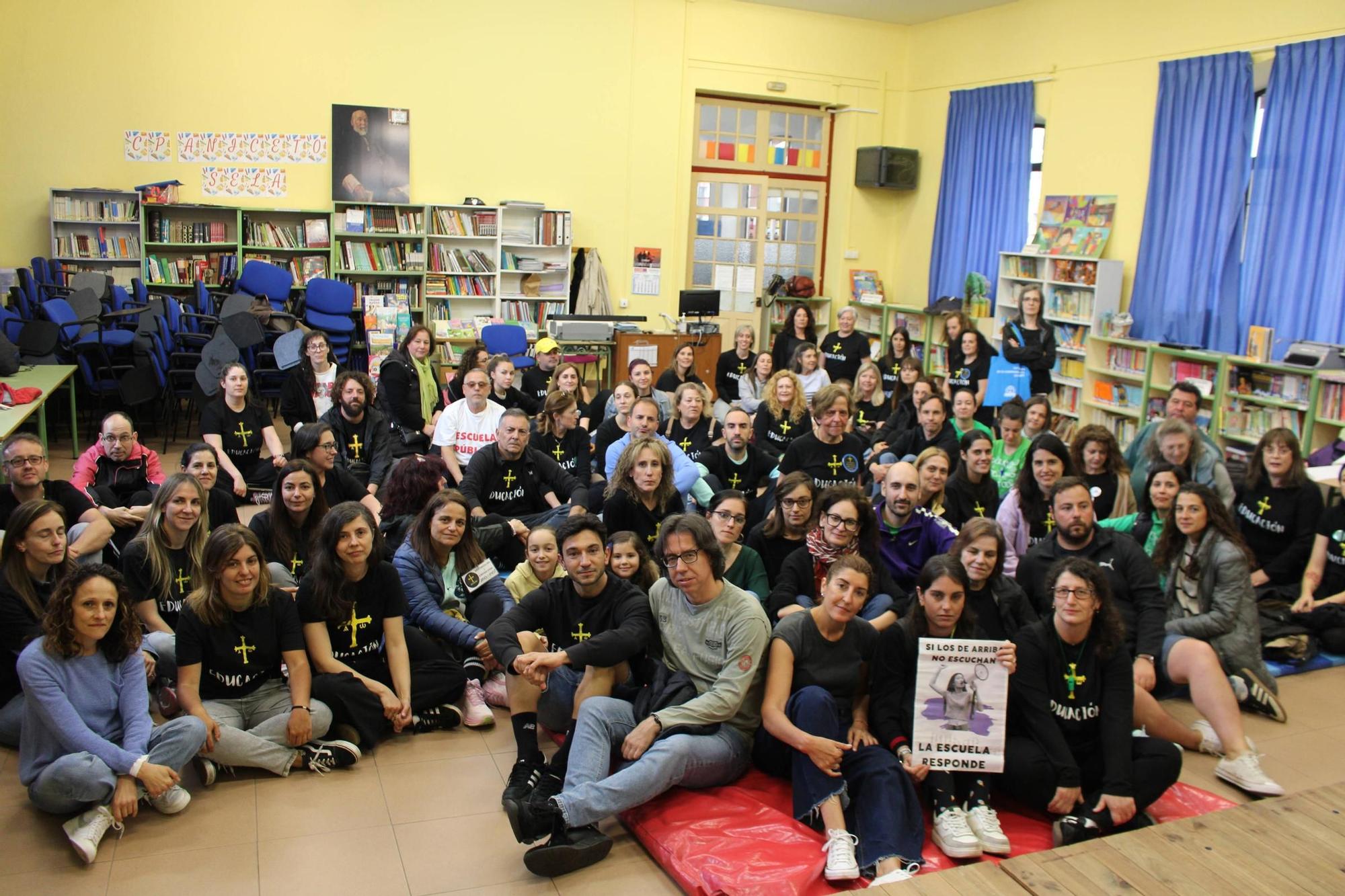 Así fueron los encierros de los profesores en colegios e institutos de las Cuencas