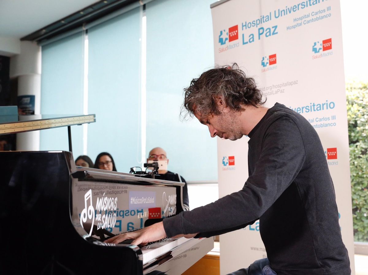 Un piano instalado en el Hospital de La Paz.