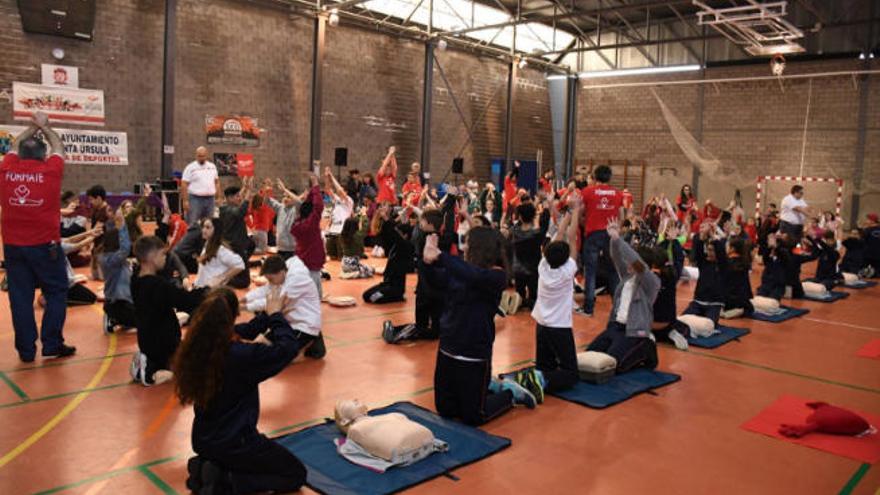 Una actividad en la Semana de la Salud de Santa Úrsula.