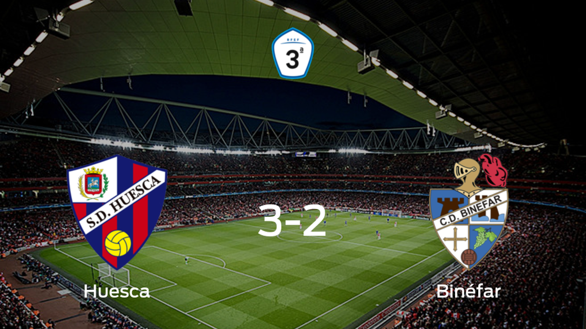 El Huesca B estará en la final tras ganar 3-2 al Binéfar