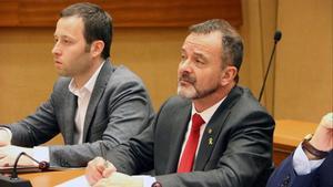 Carles Garcias (izquierda), exjefe de gabinete de Alfred Bosch (derecha)