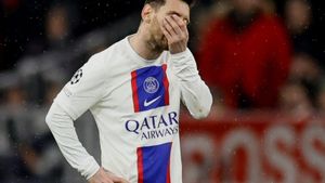 Messi, después de ser eliminado contra el Bayern en 2023.
