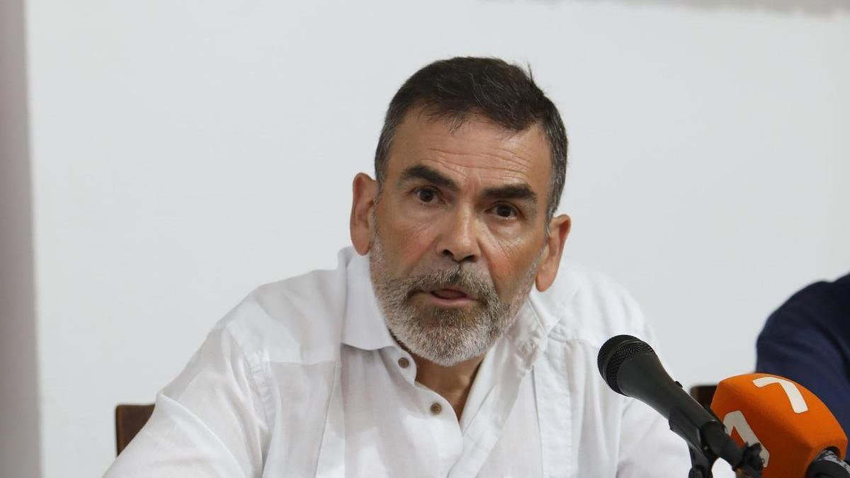 José López, durante la rueda de prensa.