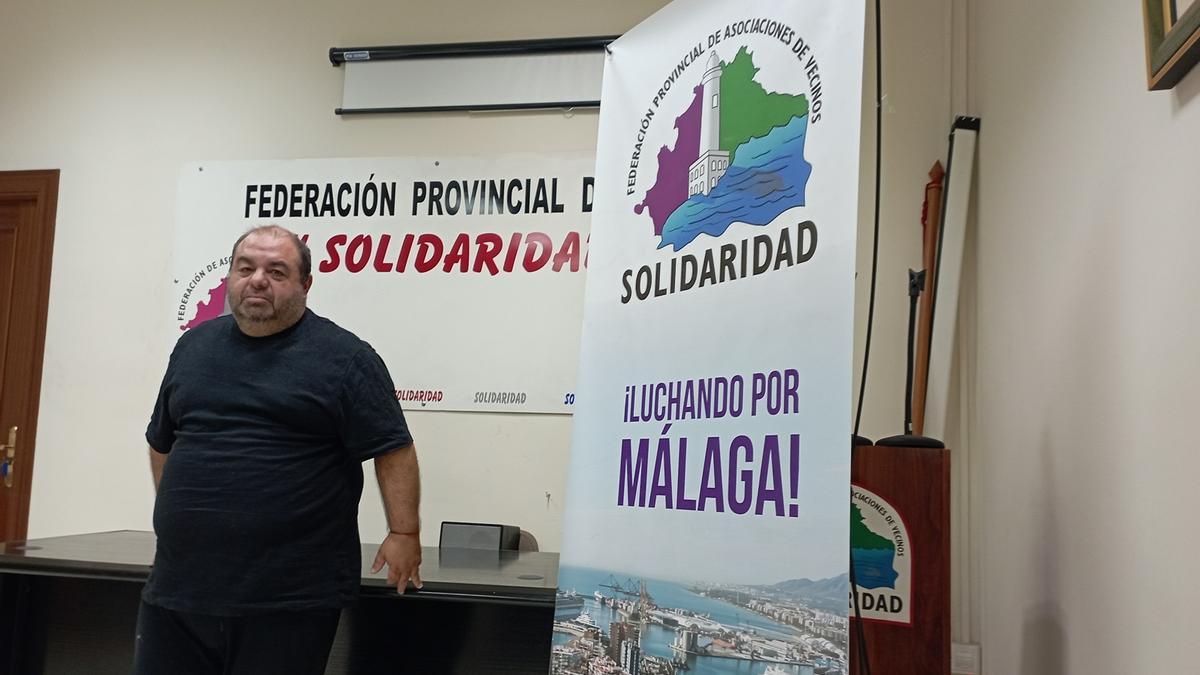 José Óscar López, en la sede de Solidaridad en Cortijo Alto, donde tuvo lugar la entrevista.