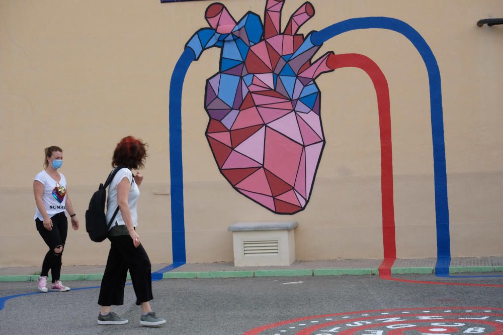 Murales interactivos en el colegio Miguel Servet de Elda