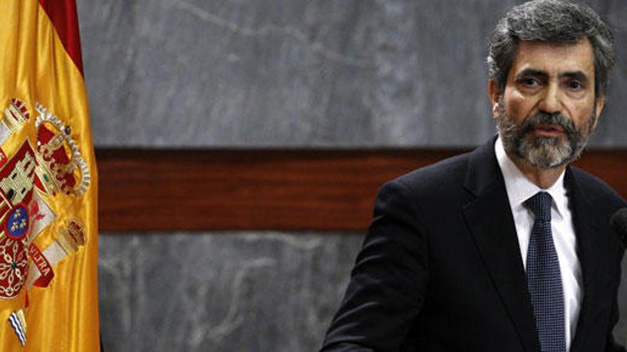 El presidente del Tribunal Supremo, Carlos Lesmes