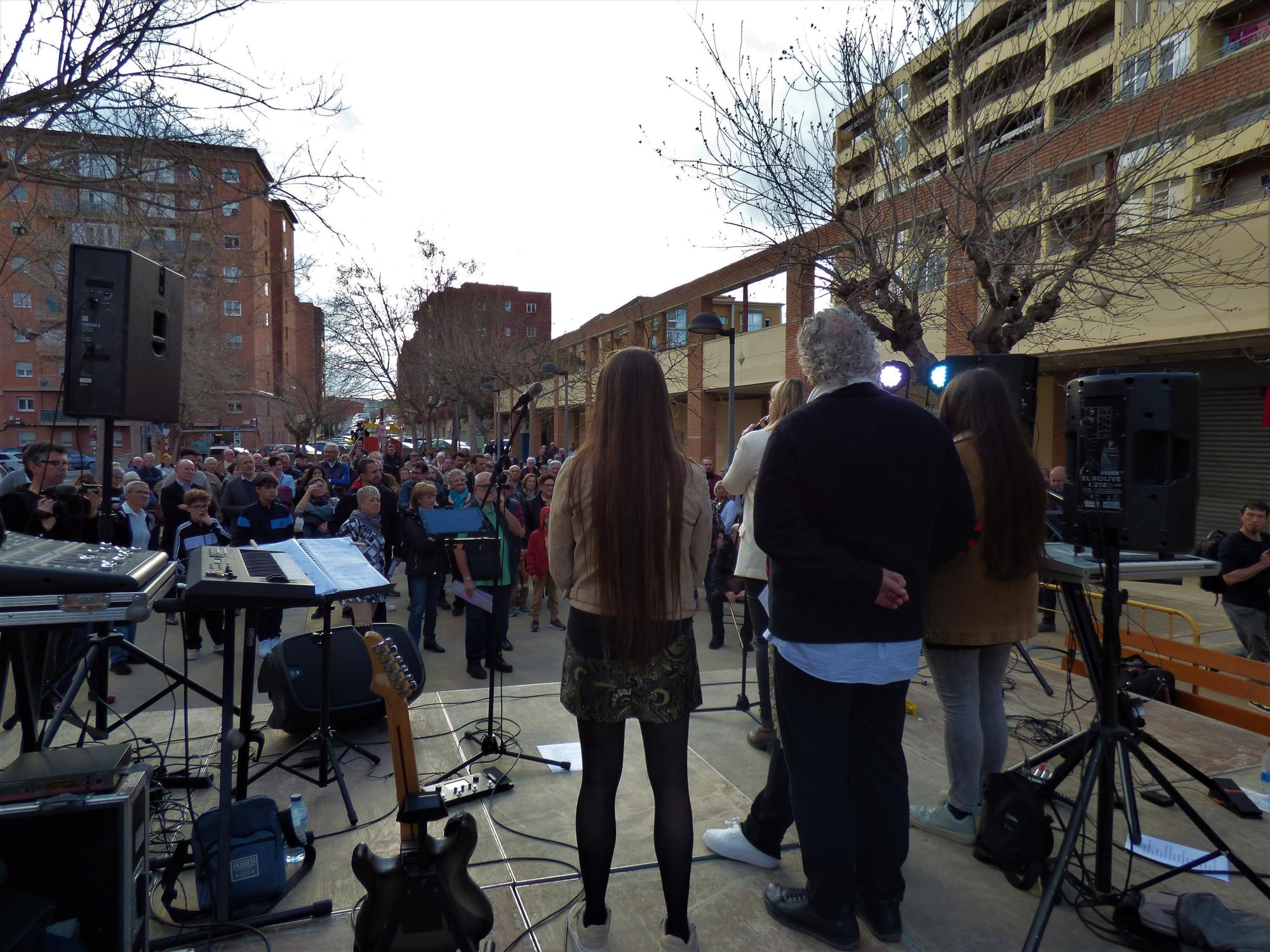 Figueres ret homenatge a l'activista veïnal Carmela Juárez