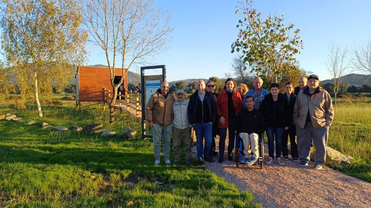 Inauguración del observatorio de aves, en la parroquia de San Miguel de Tabagón.