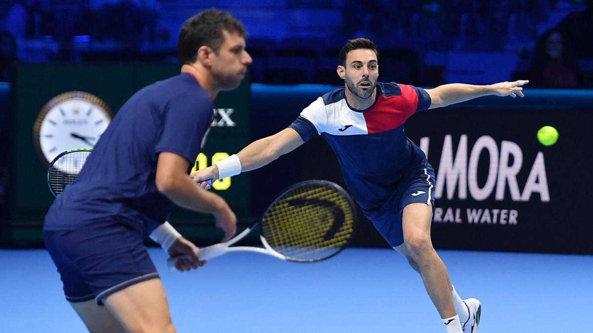 Granollers y Zeballos, durante un partido