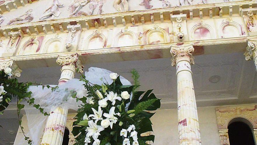 Detalle floral en una ceremonia celebrada en El Convento I.