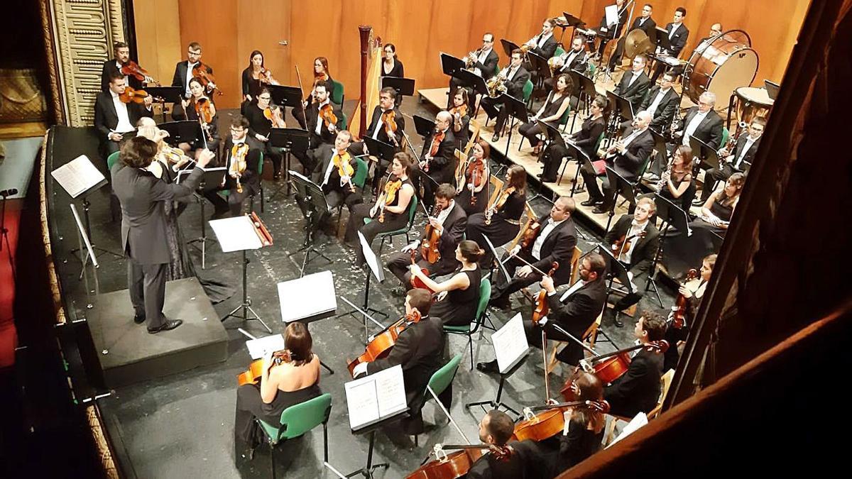 Concierto de Año Nuevo de la Orquesta Sinfónica Ciudad de Elche el pasado año 2019. | ANTONIO AMORÓS