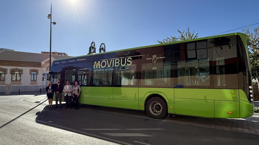 Puesto en marcha el primer autobús 100% eléctrico de Movibus entre La Unión y Cartagena