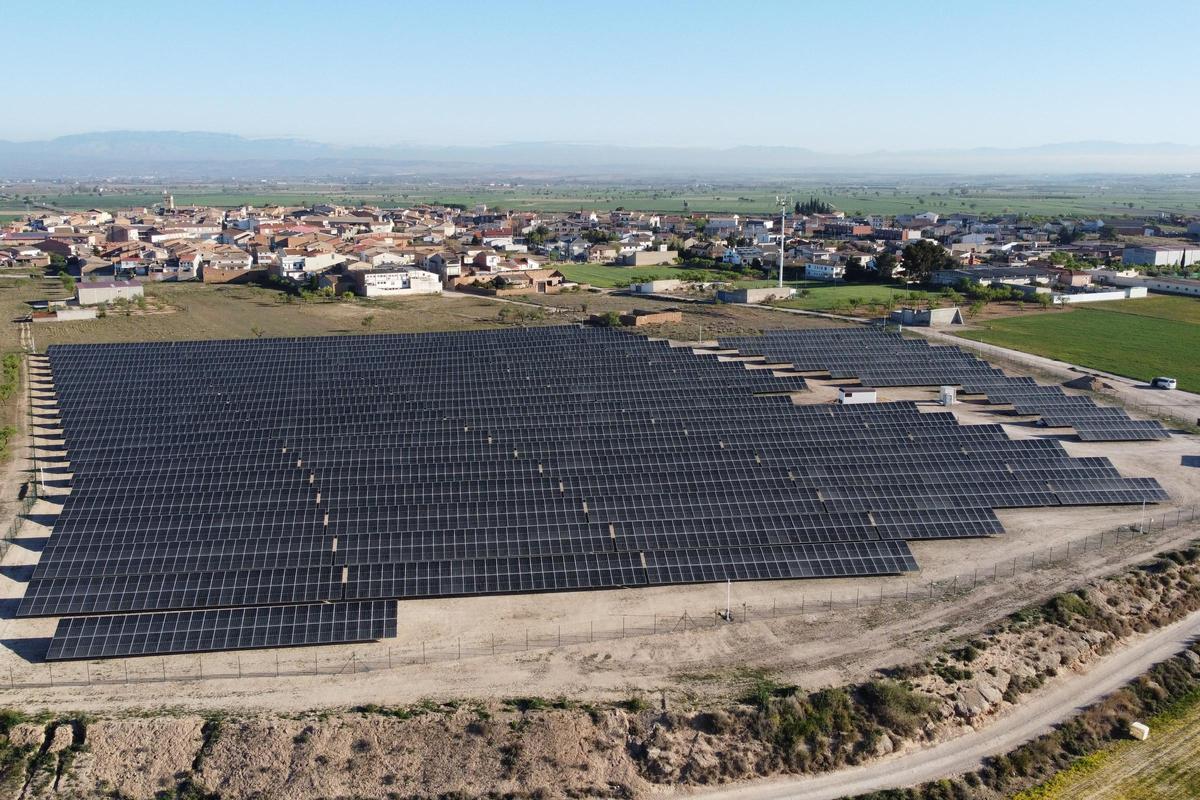 La planta fotovoltaica de Som Energia a Lleida.