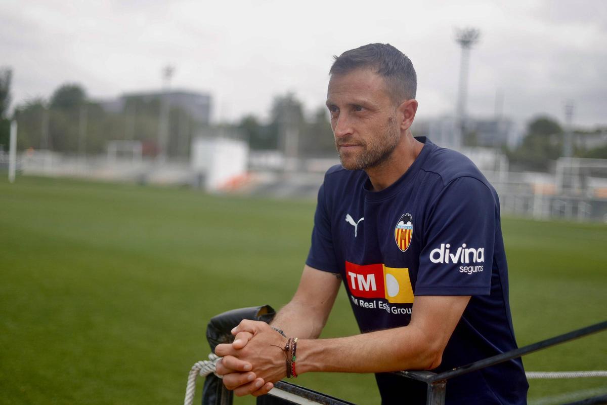 Óscar Sánchez, entrenador del Valencia Juvenil