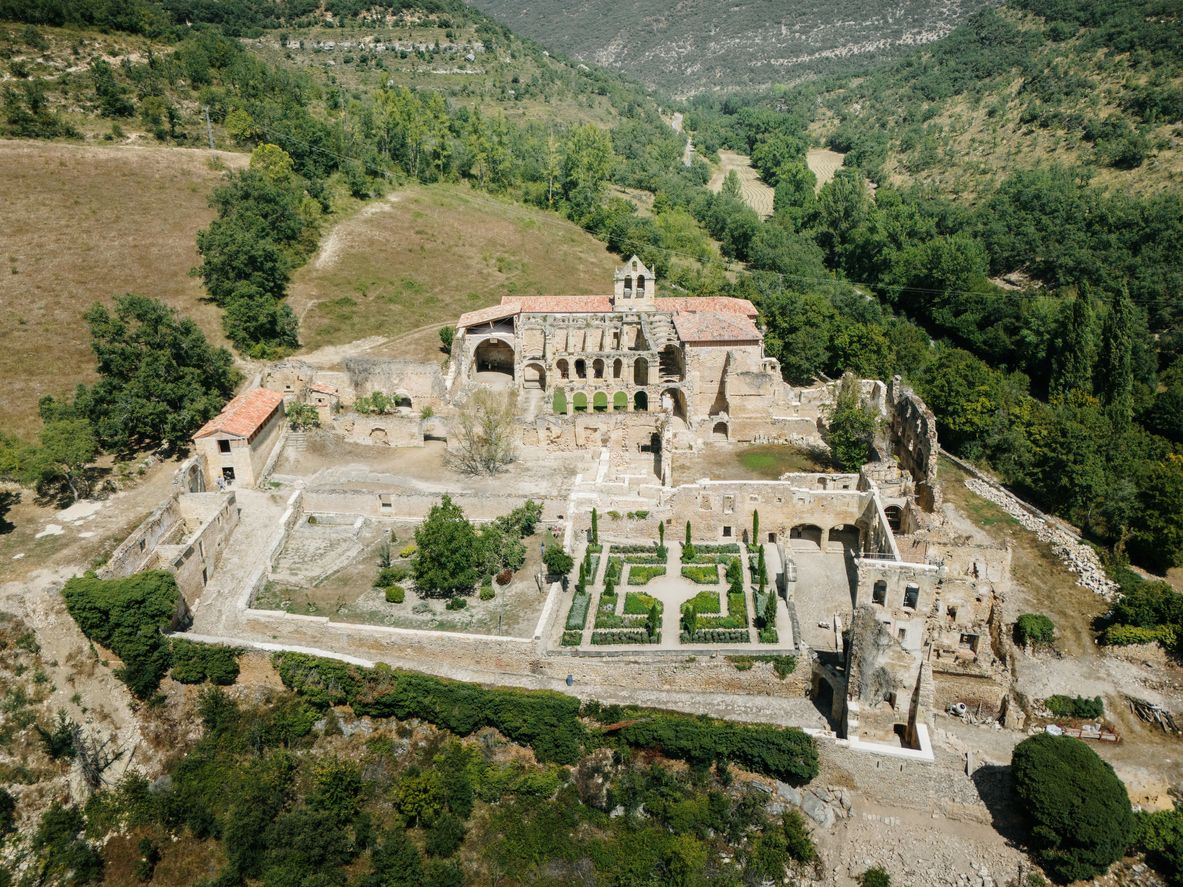 Monasterio de Santa María de Rioseco en la comarca burgalesa de Las Merindades.