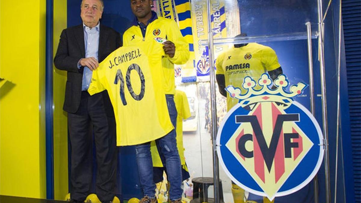 Joel Campbell fue presentado como nuevo jugador del Villarreal