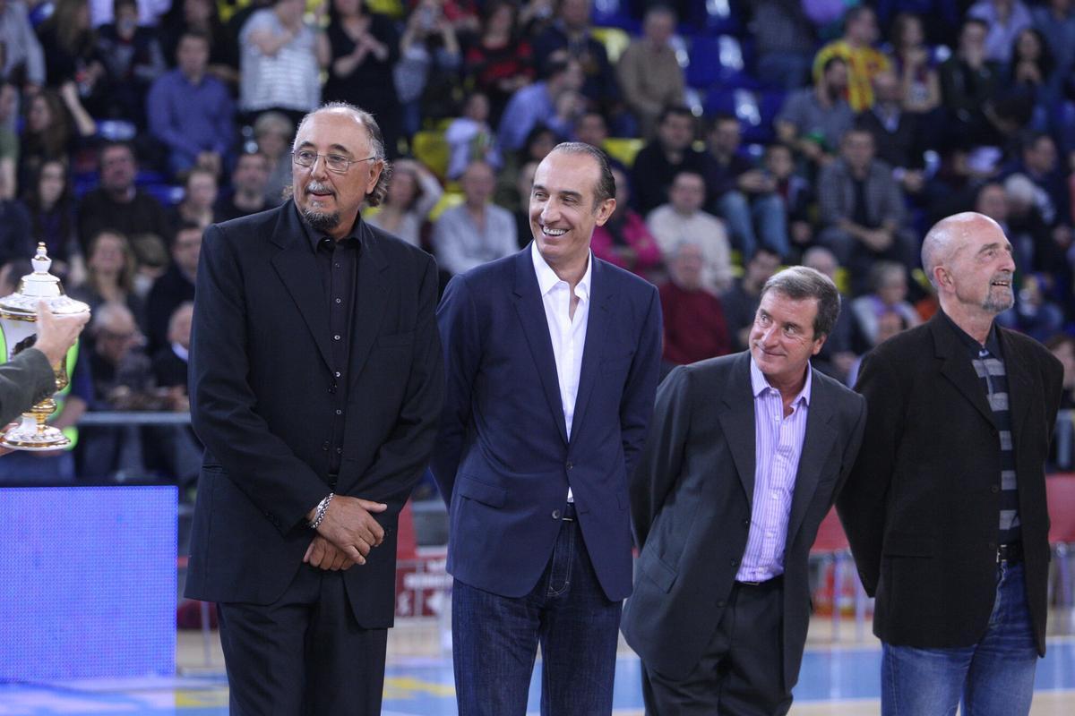 De la Cruz y Epi en un acto en el Palau en 2015.