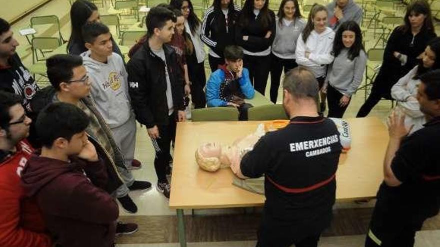 Alumnos del Cabanillas, en una pasada actividad. // FdV