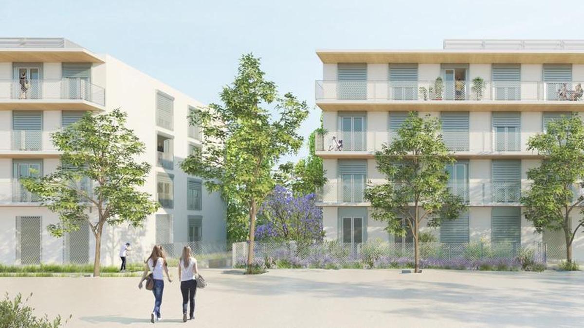 Imatge renderitzada de com quedarà l'exterior de l'edifici