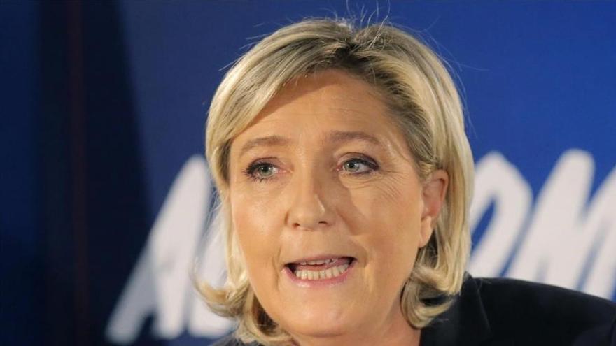 Le Pen en el cuartel general de Trump