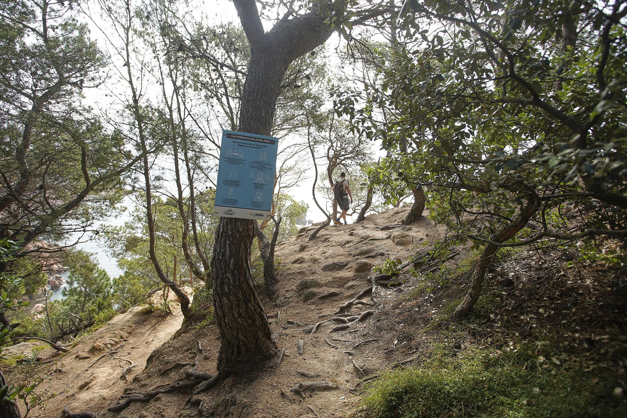 Accident mortal a la via ferrada de la Cala del Molí de Sant Feliu