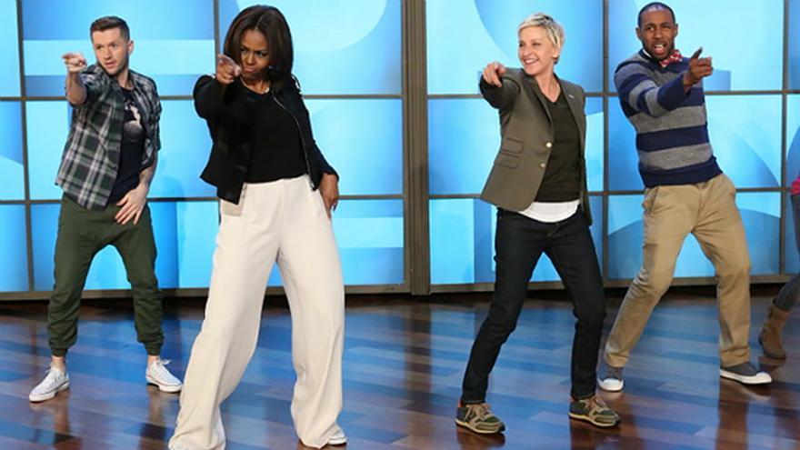 Michelle Obama se lanza a bailar en la tele