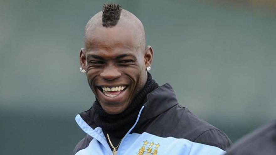 El delantero del Manchester City Mario Balotelli.