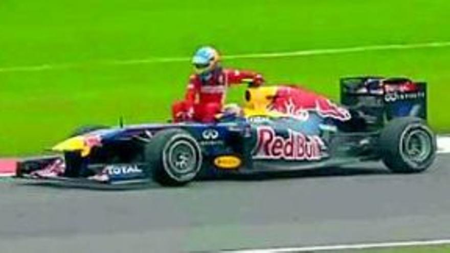 Webber, el taxista de Alonso