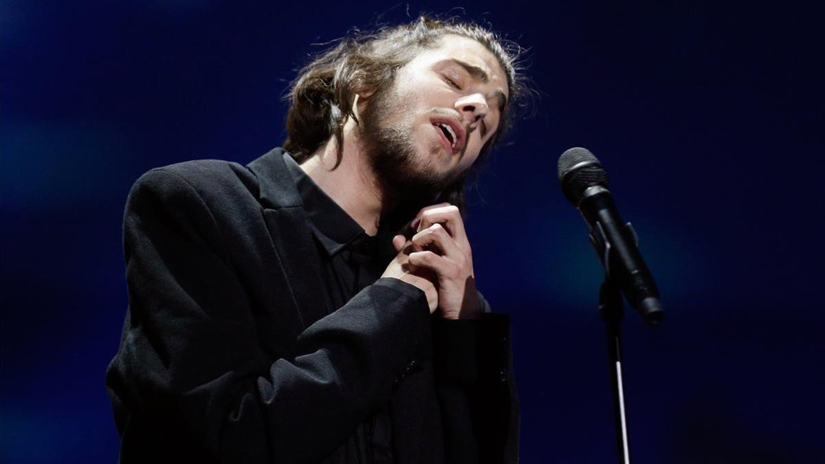 Salvador Sobral, en su actuación en el Festival de Eurovision del 2017