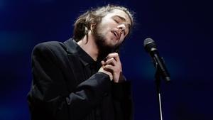 Salvador Sobral, en su actuación en el Festival de Eurovision del 2017