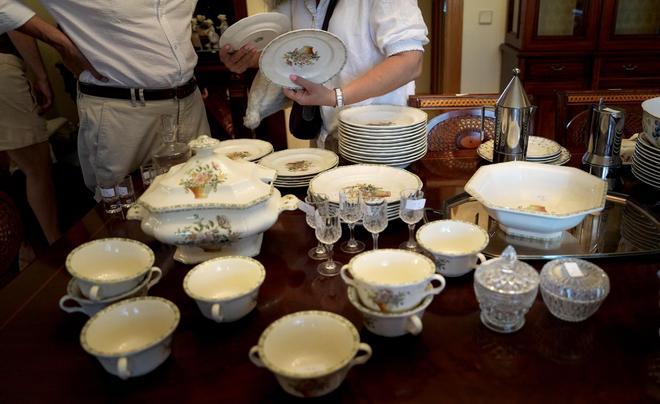 Mercadillo en una casa de lujo, organizado por La Moraleja Home.