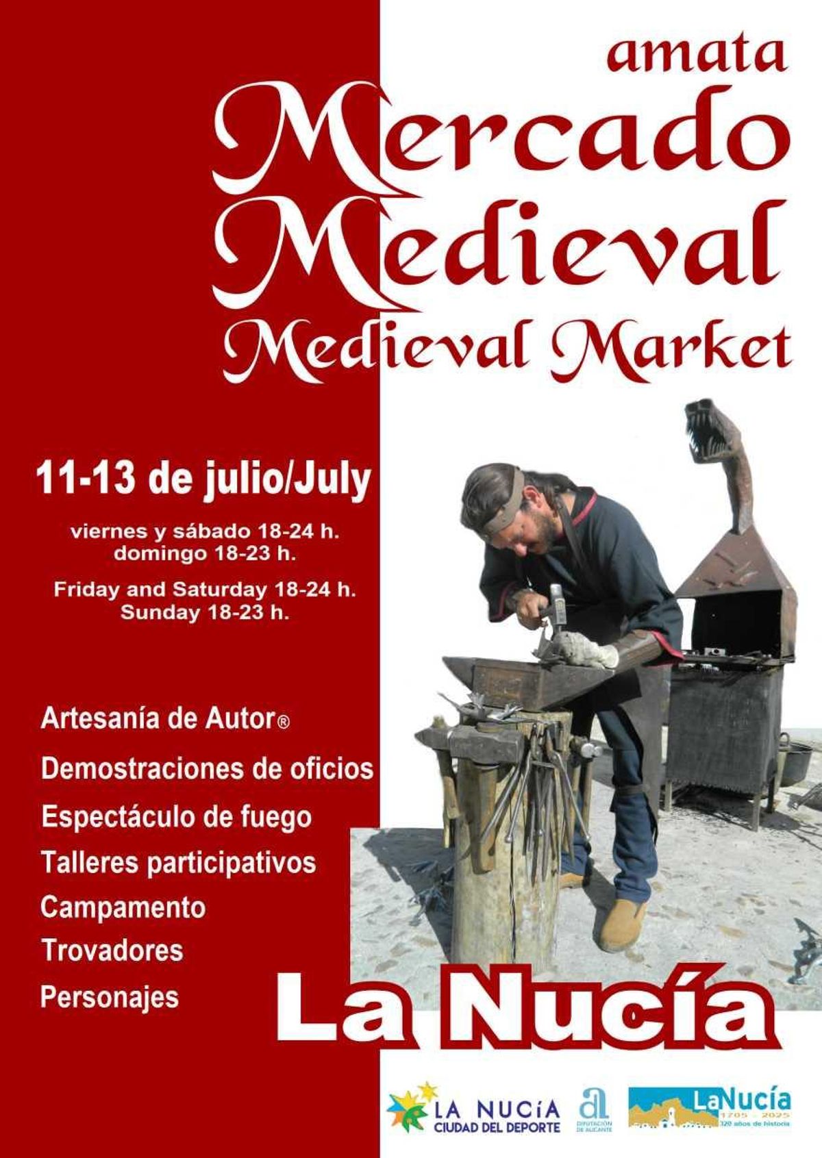 Cartel del mercado medieval de La Nucía