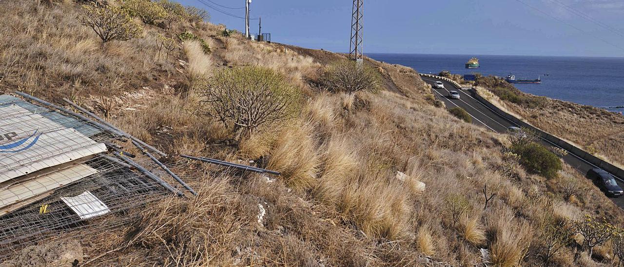 Zona de El Suculum, en Santa Cruz de Tenerife, en la que se ejecutará la nueva vía de acceso a la parte alta del barrio.