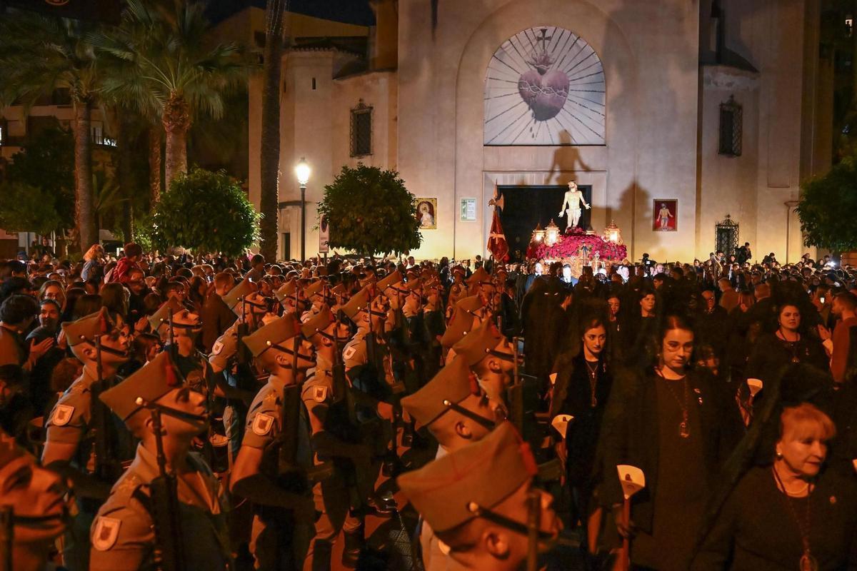 Salida del Cristo del Perdón en la Semana Santa de este año