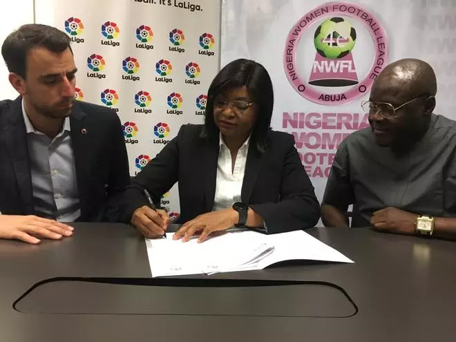 LaLiga y la Liga de Fútbol Femenino de Nigeria quieren mejorar el fútbol femenino en Nigeria y España