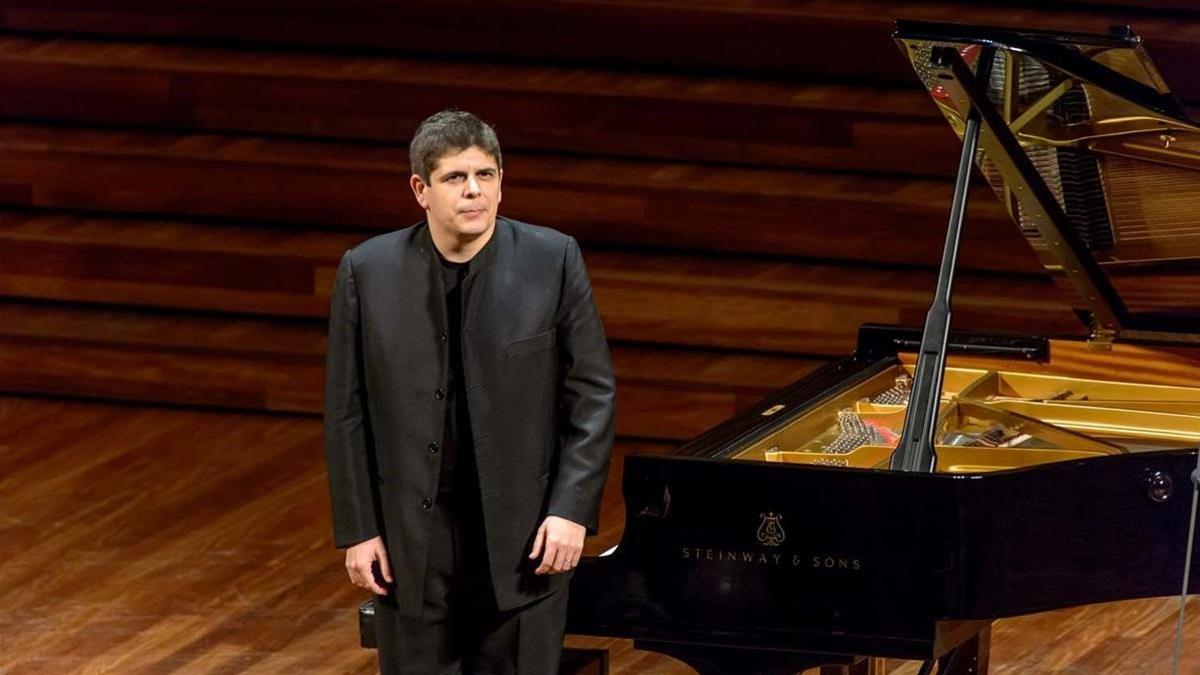 Javier Perianes, durante una actuación anterior en el Palau.