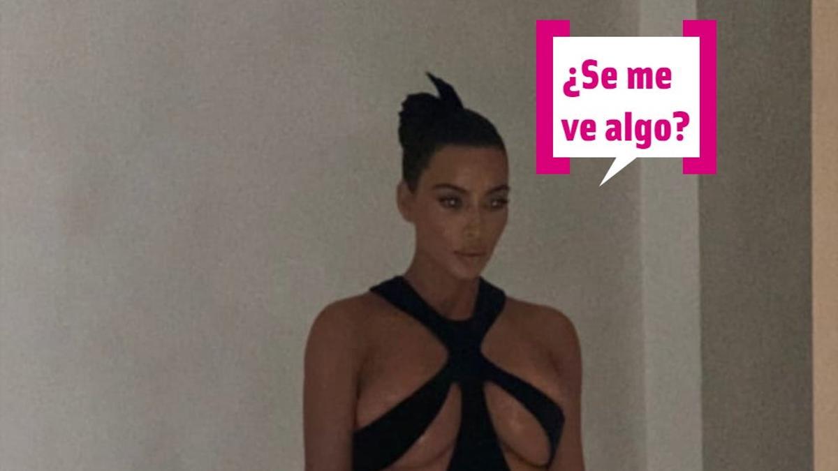 El vestido 'pezonero' de Kim Kardashian