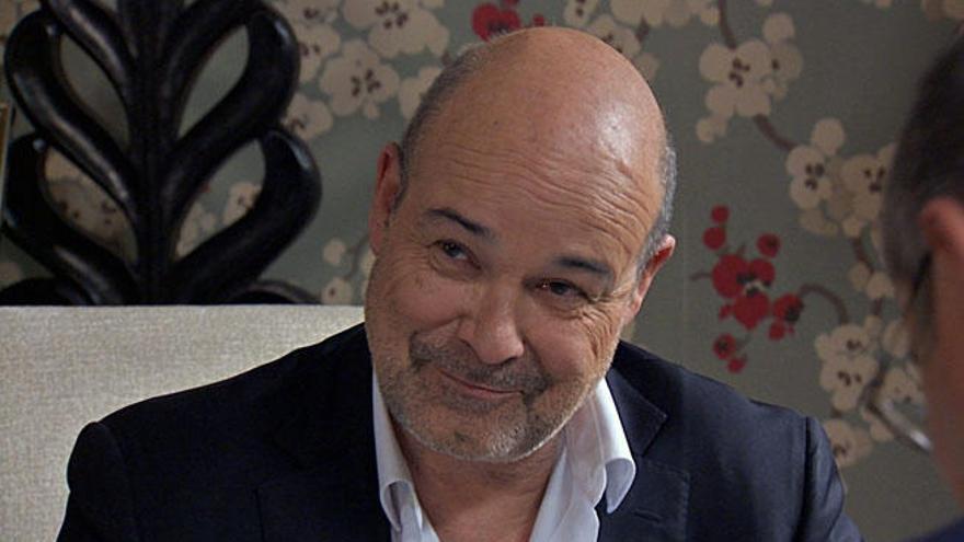 Antonio Resines en la grabación de la serie 'Ciega a Citas'.
