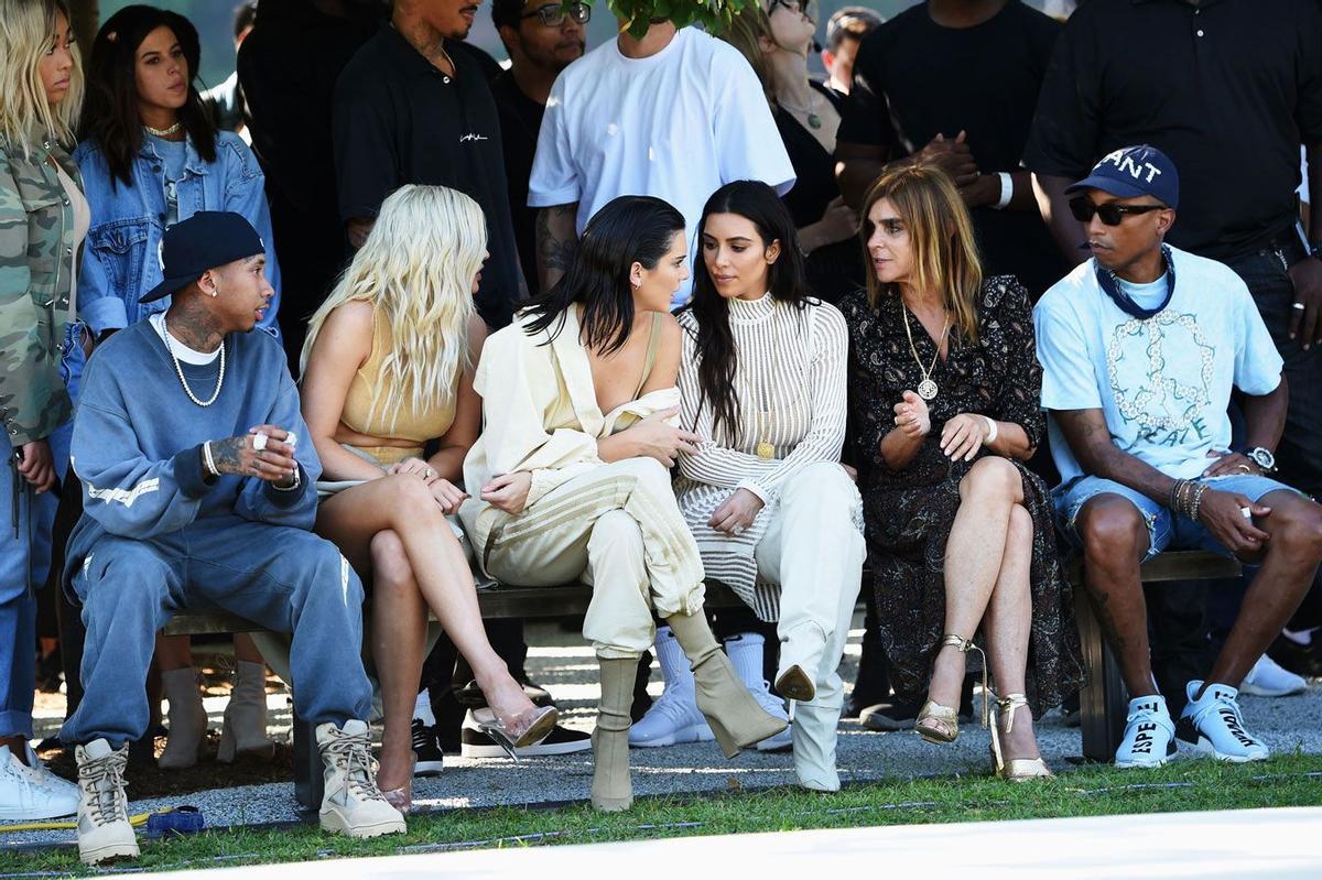 'Front row' del desfile de Yeezy