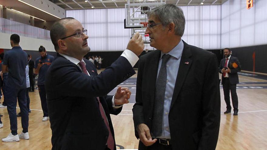 Patrick Baumann y Jordi Bertomeu, en L&#039;Alqueria del Basket